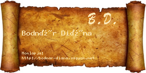 Bodnár Diána névjegykártya